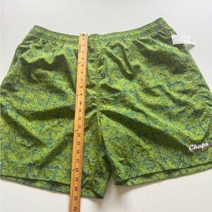 Chaps Ralph Lauren Mens Board Shorts Swim Trunks Pockets All Over Print XL (E3)